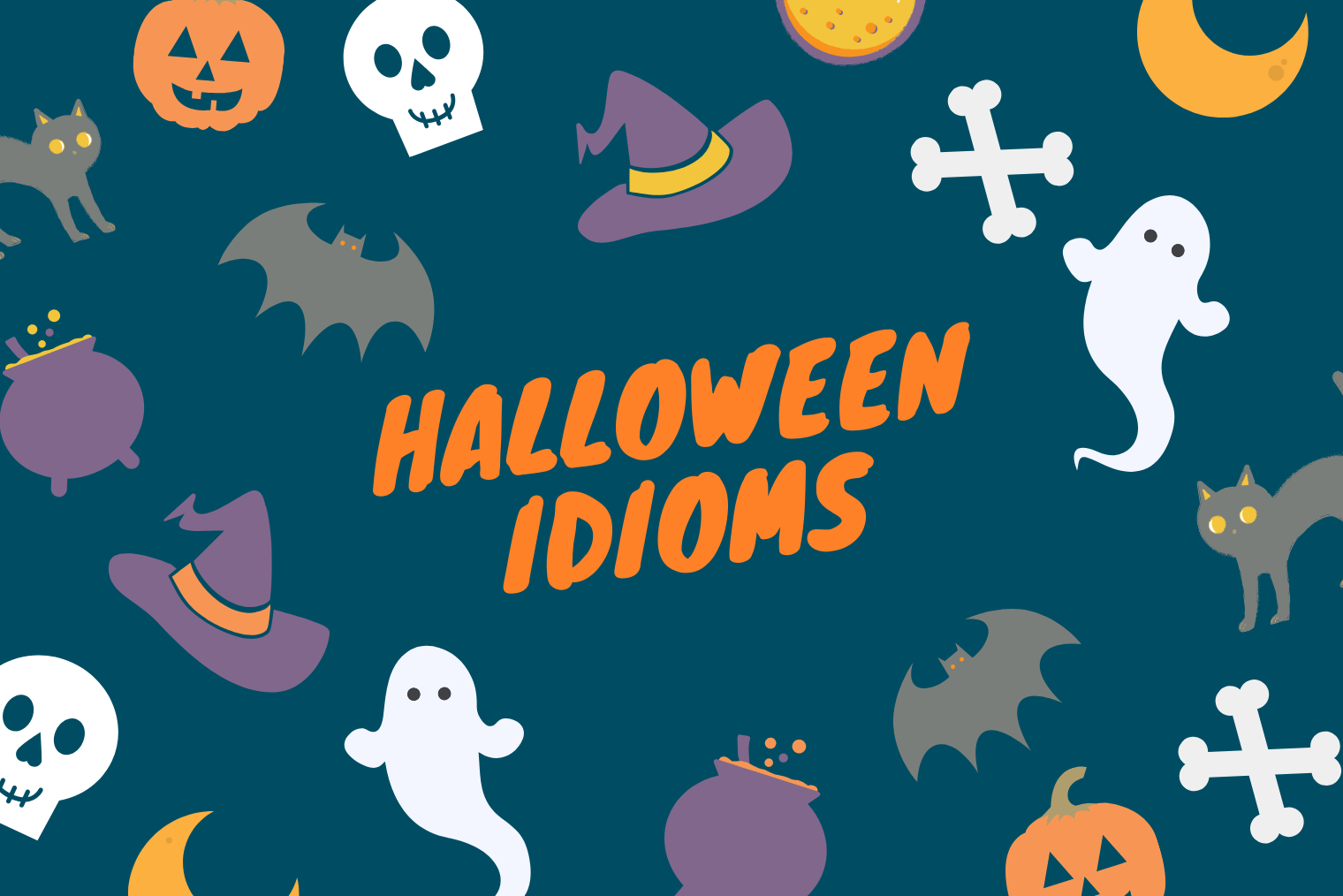Учим английские идиомы вместе к празднику Halloween